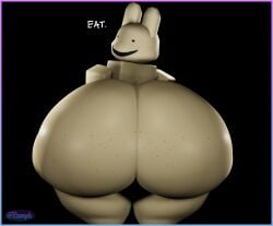1boy 3d animal_hospital ass big_ass big_butt black_eyes booty bootylicious bottom_heavy bottomless bottomless_male bunny butt curvy fat_ass fat_butt huge_ass huge_butt intern_(animal_hospital) looking_at_viewer looking_back looking_back_at_viewer male male_only naked nude rabbit roblox roblox_studio rusoph solo talking_to_viewer text thick_ass thick_butt