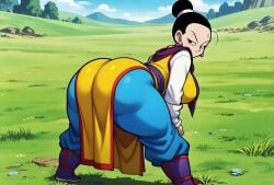 1girls ai ai_generated angry_expression back_view big_ass big_breasts big_butt brasil_louco bubble_ass bubble_butt chichi chichi_(majin_buu_saga) dragon_ball dragon_ball_super dragon_ball_z female female_only full_body fully_clothed huge_breasts milf seductive seductive_look seductive_smile shueisha solo solo_female solo_focus tagme toei_animation