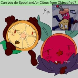 arms_behind_head arms_beside_head arms_up citrus_(objectified) dick fur horny leg_up looking_at_viewer looking_away looking_to_the_side lying_down lying_on_back object_show object_shows objectified_(webcomic) offering_sex open_mouth osc panting tail wanting_sex