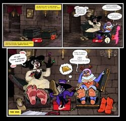 2025 5_toes absurd_res alcina_dimitrescu alucard_(hellsing) anthro anthro_only barefoot bat bear black_toe_claws blarf022 blarf_(blarf022) blush boots_removed breasts candle capcom claws cleavage clothed clothing coffin comic costume darkstalkers dialogue dirty dirty_feet dress eating_candy english_text feet female foot_fetish foot_focus foot_imprint footprint_in_shoe footwear french_accent group halloween halloween_costume hat headgear headwear hellsing hi_res holding_clothing holding_footwear holding_object holding_shoes holidays honduran_white_bat humanoid humanoid_feet imprint kinx_(blarf022) lair leaf-nosed_bat lilith_aensland male mammal microbat musk musky_feet nike plantigrade profanity resident_evil resident_evil_8:_village restraints sherry_bear_(blarf022) shoe_sniffing shoes shoes_removed smelly smelly_feet smelly_shoes sniffing sniffing_clothes soles speech_bubble stink_fumes stirrup_legwear stocks text toe_claws toes trio vranda_von_bat_(blarf022) yangochiropteran