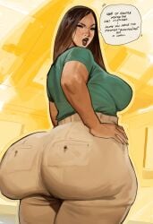 ass ass_focus big_ass female magicmoonsarts round_ass tagme