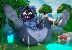 3d 3d_(artwork) ass bear blender boots breasts cum cum_in_pussy cum_on_body female female_focus female_furry female_only fortnite fortnite:_battle_royale fur furry furry_female large_breasts legs legs_up looking_at_viewer nezkort nude nude_female outside pink_eyes purple_body purple_fur pussy pussy_juice raven_team_leader slurp_(fortnite) smile solo solo_focus spilled_drink spread_legs thighs
