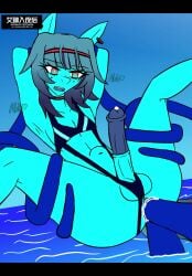 1boy 2026 airiin220 anal anal_sex animated balls belly_button big_penis blue_mankini cum cum_in_ass cyan_(horse_race_test) double_anal double_penetration femboy horse horse_race_tests horsecock legs_up male male_focus male_only mankini mankini_ass_view penis penis_exposed_on_mankini sling_bikini spread_legs stomach_bulge swimsuit tagme tentacle tentacle_sex testicles thick_thighs vertical_video video water