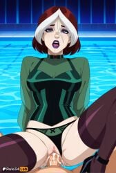 1boy 1boy1girl 1girls ai_generated anna_marie artist_name black_hair black_lips black_panties black_thighhighs breasts clothed_sex clothing_aside cum cum_in_pussy cum_overflow female grey_eyes hair_between_eyes hi_res high_heels lipstick looking_at_viewer makeup marvel marvel_comics multicolored_hair open_mouth panties panties_aside patreon_username penis pov purple_lips pussy red_hair rogue_(evolution) rogue_(x-men) rule34lab see-through sex short_hair solo_focus spread_legs straight thighhighs two-tone_hair uncensored underwear vaginal_penetration vaginal_sex water white_hair x-men x-men_evolution