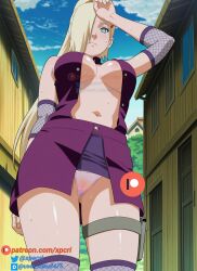ai_generated boruto:_naruto_next_generations female female_only hot ino_yamanaka naruto naruto_(series) standing sweat xpecri