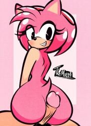 amy rose from sega by diego mejia