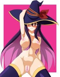 armpits belly breasts sentai_red_ga_isekai_de_boukensha_ni_naru showing_pussy spread_legs witch yihdra_arvoln