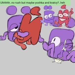 cfmot cum_in_ass cum_on_face holding_legs_up kratcy_(cfmot) object_show object_shows yoshka_(cfmot)