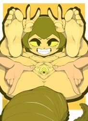 2d 2d_(artwork) 2d_artwork alligator anus ass asshole barefoot breasts breasts_out color colored feet feet_fetish feet_focus feet_up female female_focus foot_fetish foot_focus gator genitals human lizard lizard_girl lizard_humanoid newworld9 pussy scales scalie vagina