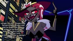 big_breasts breast_expansion caption demon_girl hazbin_hotel otakusedits sinner velvette