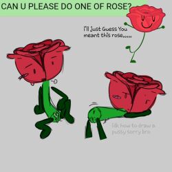 after_masturbation after_orgasm asking_for_sex battle_for_dream_island_elsewhere bfdi bfdie blush gooseworx object_show object_shows offering_sex pussy pussy_juice rose_(bfdie) showing_ass showing_pussy sitting