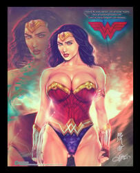 1girls actress alternate_version_available armando_huerta armor athletic athletic_female bare_shoulders batman_v_superman big_breasts black_hair blue_eyes bracelet breasts busty celebrity cleavage clothing color colored covered_breasts dc_comics dc_extended_universe diana_prince eyelashes female female_only fingerless_gloves gal_gadot gloves hips huge_breasts jewelry justice_league large_breasts lasso lasso_of_truth legs long_hair looking_at_viewer muscular muscular_female newdops nipple_bulge pokies real_person realistic solo superhero superheroine thighs tiara toned toned_female wonder_woman wonder_woman_(dceu) wonder_woman_(series)