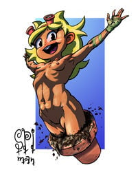 1girls armpits bare_shoulders belly belly_button blonde blonde_hair blue_background completely_nude female female_only flat_chest flat_chested flower_pot human human_only humanization humanized humanoid naked navel nipples nude nude_female nudity open_mouth pear's_solar_flare personification plants_vs_zombies:_heroes pot simple_background solar_flare_(peargor) solar_flare_(pvz) solo solo_female sunflower tagme teeth tomboy tomboy_sunflower tongue watermark white_background