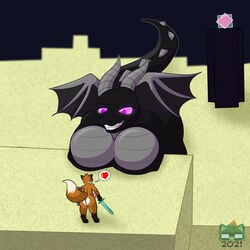 ender dragon from minecraft by unknown artist