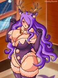 alternate_costume breasts camilla_(fire_emblem) christmas female female_only fire_emblem fire_emblem_fates funkythor64 huge_breasts nintendo solo