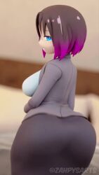 1girls animated ass_clap ass_clapping ass_jiggle ass_shake ass_shaking back_view big_ass big_butt bouncing_ass bouncing_butt butt_clap butt_clapping butt_shake clapping_ass clapping_cheeks curvy curvy_female elma_(dragon_maid) female female_only huge_ass jiggling_ass miss_kobayashi's_dragon_maid shaking_ass shaking_butt solo solo_female standing tagme thick_ass thick_butt twerk twerking video voluptuous voluptuous_female work_uniform zaphysart zpr