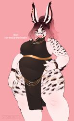 anthro anthro_only big_breasts breasts chubby female furry huge_breasts saintsucrose thick_thighs wide_hips