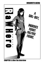 1boy akira_hiramoto bulge chiaki_miura cock_edit crossdressing edit erection fake_breasts femboy long_hair male male_only manga monochrome raw_hero tagme vixenrinn wig