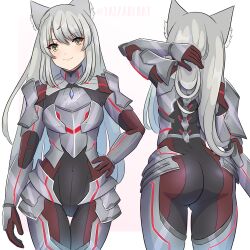 ass back_view big_ass cat_ears core_crystal female female_only m_(xenoblade) mio_(xenoblade) nintendo solo xenoblade_(series) xenoblade_chronicles_3 yaizaberry