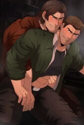 2boys abs anal anal_penetration anal_sex animated bara beard belt biceps big_penis brothers brown_hair chest_tattoo closed_eyes clothed clothing completely_nude cum cum_in_ass cum_inside cumshot dean_winchester erect_penis erection facial_hair gay gay_sex green_eyes halakadira holding incest jared_padalecki jensen_ackles long_hair looking_at_partner looking_back looking_pleasured male male/male male_only male_penetrated male_penetrating male_penetrating_male muscular muscular_male naked naked_male nipples nude nude_male occult_symbol open_mouth orgasm orgasm_face pants pecs penile_penetration penis penis_in_ass pentagram sam_winchester shirt smile smiling supernatural_(series) t-shirt tattoo yaoi