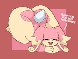 anthro ass audino big_breasts big_butt breasts female generation_5_pokemon hi_res nintendo pokemon pokemon_(species) samirachuni smile