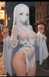 ai_generated clothed ghost ghost_girl girl horny submissive supernatural