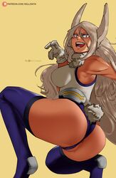 1girls anus_peek ass big_ass big_butt female female_only hell904 miruko my_hero_academia rabbit_girl rumi_usagiyama