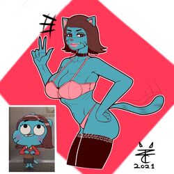 gumball watterson from cartoon network by izalith chaos