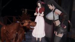 3d aerith_gainsborough bestiality cheating cucked_by_beast cuckold final_fantasy final_fantasy_vii final_fantasy_vii_remake netorare ntr red_xiii tifa_lockhart zoophilia