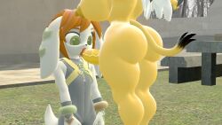 anthro blowjob canine crossover feline female female_protagonist freedom_planet freedom_planet_2 futanari gladehope honey_the_cat milla_basset nude nude_female sonic_(series) sonic_the_hedgehog_(comics) sonic_the_hedgehog_(series) video_games yuri