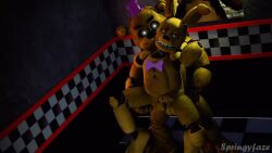 3d anal anal_sex animated bear bowtie bunny five_nights_at_freddy's fredbear_(fnaf) gay hat interspecies male/male no_sound sex spring_bonnie spring_bonnie_(fnaf) springyfaze tagme thrusting tophat video