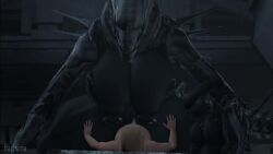 3d 3d_animation alien alien_(franchise) animated big_breasts broken_pelvis dominant_female girl_on_top huge_breasts human_on_humanoid larger_female rayhuma shake smaller_male tagme video xenomorph xenomorph_queen