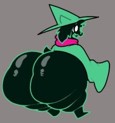 1boy anthro ass big_ass black_body black_fur bubble_butt chip_at_night deltarune femboy goat huge_ass hyper_ass large_ass male male_only ralsei tagme thick_thighs wide_hips