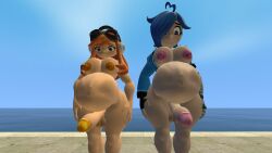 2futas 3d anthro bbw beanie belly breasts completely_nude fat futa_only futa_with_futa futanari garry's_mod glitch_productions gmod goggles goggles_on_hat hat human_meggy kabalmystic meggy_spletzer mostly_nude naked_hat naked_headwear nude nude_futanari pool pregnant pregnant_futa smg4 standing tari_(smg4)