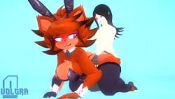 animated anthro anthro_penetrated doggy_style female female_focus female_penetrated femboy fexa five_nights_at_freddy's foxy_(cally3d) foxy_(fnaf) fredina's_nightclub huge_ass male male/female male_on_anthro male_penetrating male_penetrating_female n_voltra rabbit_ears rule_63 sound tagme video