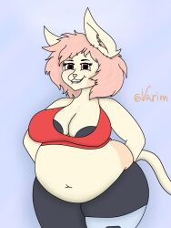 anthro big_breasts breasts capri chubby fat foxxex thick_thighs wide_hips