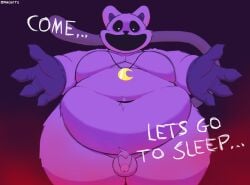 2024 2d 2d_(artwork) 2d_artwork axoarts boywife catnap catnap_(poppy_playtime) chunky critters_(poppy_playtime) cute furry_only gay huge_thighs looking_at_viewer looking_down mob_entertainment no_humans overweight_male poppy_playtime poppy_playtime_(chapter_3) smiling_critters tagme tiny_penis