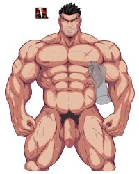 1boy 2boys abs anger_vein balls bara bara_tits barazoku beard_stubble big_balls big_penis black_hair completely_nude completely_nude_male cropped_legs daddy darius_(league_of_legends) disembodied_limb flaccid gameplay_mechanics gay girthy_penis highres kagemaru321 kagemaru_(bara) large_pectorals league_of_legends looking_at_viewer male male_focus male_nipples male_only male_pubic_hair manly mature_male multiple_boys muscular muscular_male navel nipple_tweak nipples nude pectorals penis pubic_hair riot_games scar scar_across_eye scar_on_face scars_all_over short_hair solo solo_focus solo_male sparse_navel_hair stomach straight-on strongman_waist sweat sweating thick_thighs thighs uncensored very_sweaty yaoi