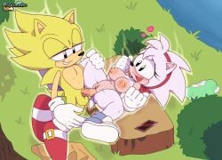 2d amy_rose anthro big_breasts cards classic_amy_rose classic_sonic exposed_torso female footwear garden gloves glowing half-closed_eyes handwear handwear_and_footwear_only heart hearts_around_head humanoid large_breasts male penetration pepamintop pink_fur pink_hair pink_nipples pleasure_face sega shoes short_hair shortstack smirk sonic_(series) sonic_cd sonic_the_hedgehog sonic_the_hedgehog_(series) super_amy super_sonic tarot thick_ass thick_hips thick_thighs