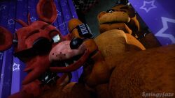 3d anal anal_sex animated animation bear cock cum cum_inside cum_on_feet cum_string dick domination duo ejaculation ejaculation_while_penetrated five_nights_at_freddy's fox foxy_(fnaf) freddy_(fnaf) gay gay_sex male male/male male_only no_sound penis springyfaze tagme thrusting thrusting_into_ass video