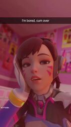 10_seconds 1girls 3d alyta3d animated ass ass_shake big_ass brown_eyes brown_hair d.va facial_markings female indoors lewdality no_panties no_sound overwatch overwatch_2 selfie shorter_than_10_seconds snapchat solo_female tagme teasing vertical_video video