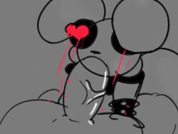 animated anthro goth1cc heart-shaped_pupils huge_ass no_sound oral rabbit tagme video