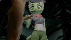 anthro carol_tea feline female female_protagonist freedom_planet freedom_planet_2 gladehope handjob human male nude nude_male video_games wildcat