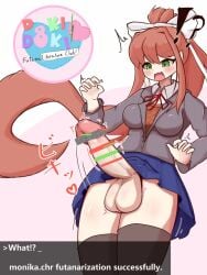 monika (doki doki literature club) from doki doki literature club