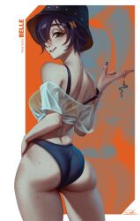 belle (summer skies) (zenless zone zero) from hoyoverse by bekus25