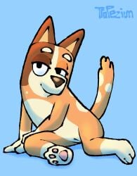 chilli heeler from bluey (series) by trapezium