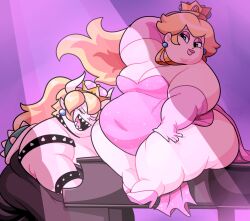 bowsette from mario (series) by superspoe