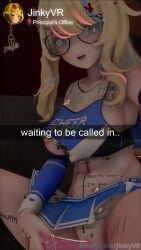 1girls 3d 3d_model abs accessories accessory animated athletic athletic_female bandage bangs big_breasts blonde_female blonde_hair blonde_hair_female blue_eyes blush body_writing breasts bunny_ears bunny_girl cheerleader cheerleader_outfit cheerleader_uniform clipping curvaceous curvy curvy_body curvy_female curvy_figure dildo dildo_in_pussy dildo_insertion dildo_penetration earring earrings english_voice_acting exposed_pussy fangs fansly female female_focus female_only fingers fit fit_female glasses heart-shaped_pupils heart_eyes humanoid jewelry jinkyvr legs light light-skinned_female light_skin locker_room looking_at_viewer masturbation messy messy_hair no_bra pale-skinned_female pale_skin piercing piercings pussy pussy_exposed shiny shiny_body shiny_skin short_girl shorter_than_10_seconds skirt skirt_up solo solo_female sound tagme tattoo tattoos text thick_thighs thighs uncensored underboob video virtual_reality virtual_youtuber voice_acted voluptuous voluptuous_female vrchat vrchat_avatar vrchat_media vrchat_model watermark white_sclera writing writing_on_body