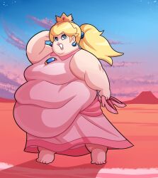princess peach from mario (series) by superspoe