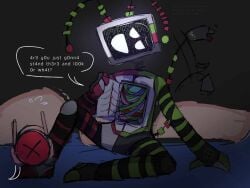 badware_(die_of_death) die_of_death_(roblox) gay killdroid legs_apart nervous robot shitpost showing_off smug_face surprised sweat tv_head tv_screen wireplay
